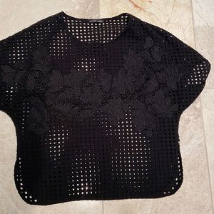 Zara Boxy Embroidered Top